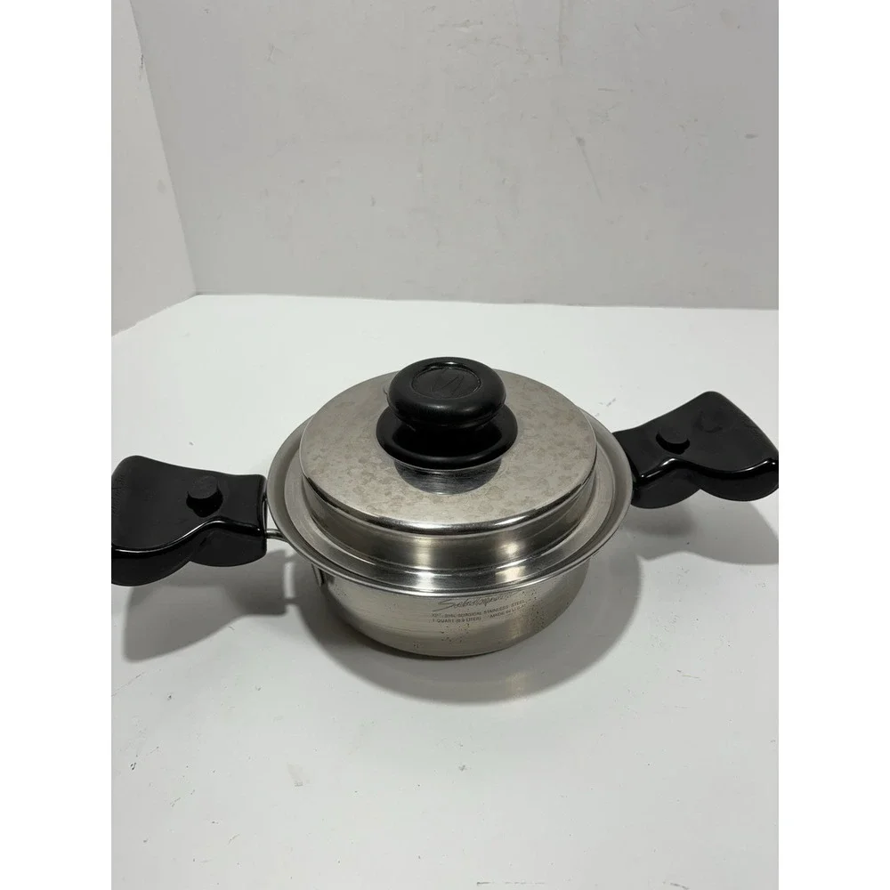 Saladmaster Xp7 316 1 Quart Saucepan w/ Lid and Handles 0.9qt Surgical Stainless